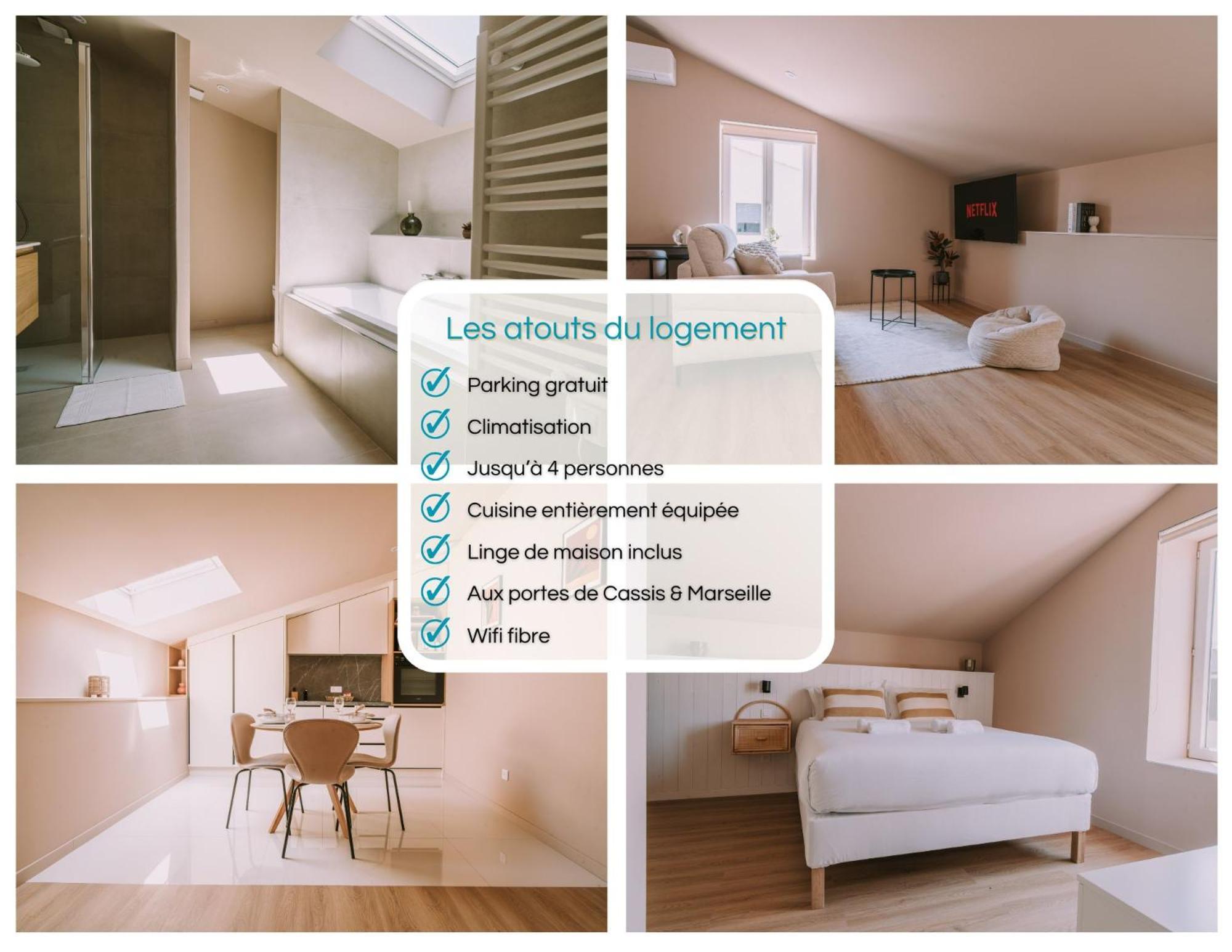 Апартаменти Quietude-Loft Neuf-Clim & Parking Рокфор-ла-Бедуль Екстер'єр фото